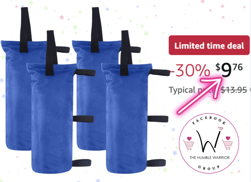 Canopy Weights Set of 4-120LBS Sand Bags!